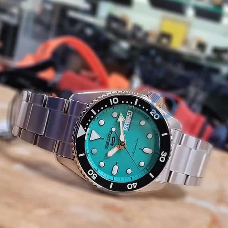 Seiko 5 Sports SKX “Midi” Automatic Tiffany Blue Dial Men’s Watch- SRPK33K1